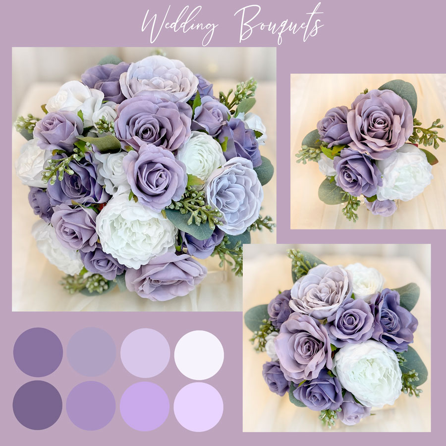 Lavender Wedding Bouquet Collection